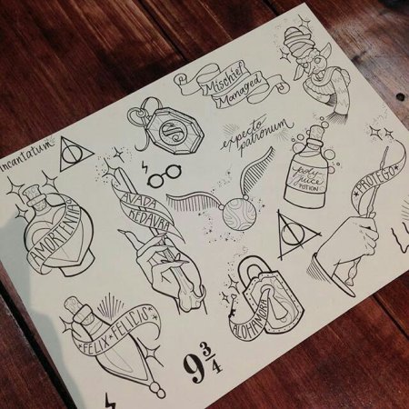 Гарри Поттер для скетчбука