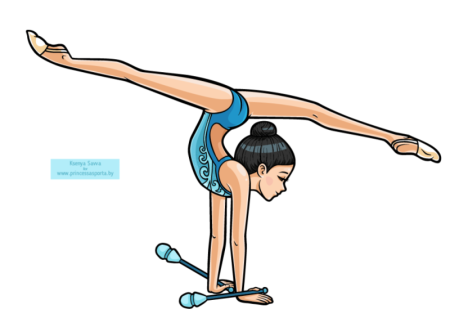 Рисунки для срисовки гимнастика спортивная