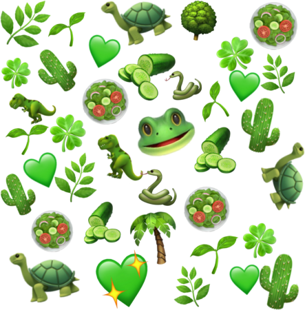 Стикеры зеленого цвета