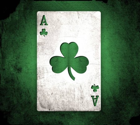 Ирландский Клевер четырехлистный символ