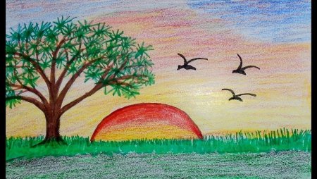 Рисунки для срисовки природа