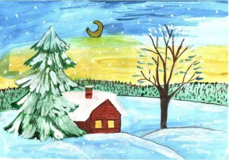 Рисунки для срисовки пейзажи