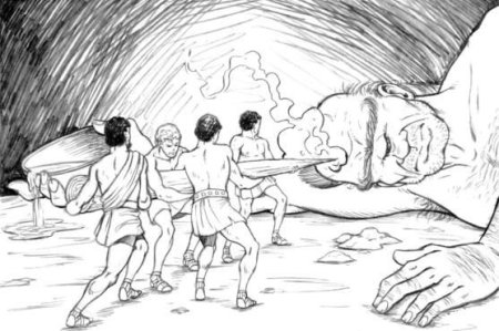 Рисунок из поэмы Гомера Одиссея