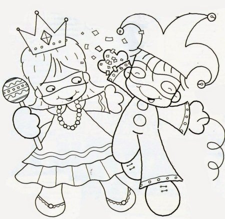 Раскраска школьный карнавал