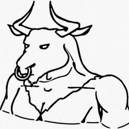 Минотавр для срисовки