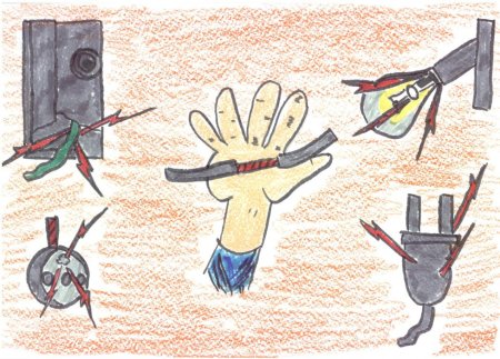 Плакат электробезопасность в быту