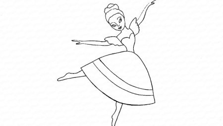 Балерина рисунок карандашом