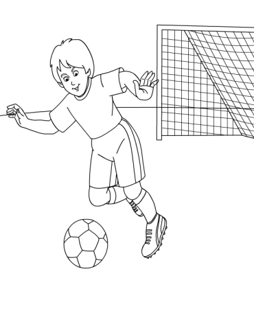 Футбол раскраска для детей