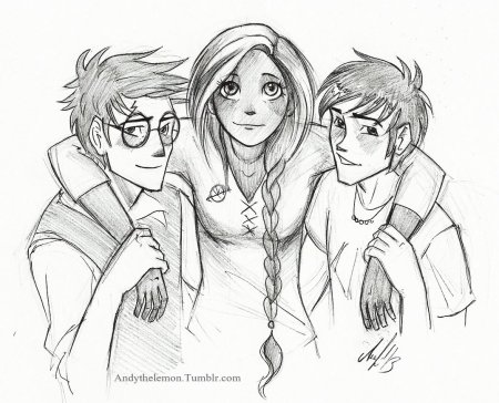 Гарри Поттер для срисовки