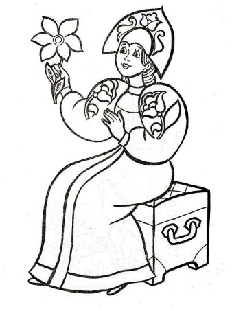 Аленький цветок рисунок