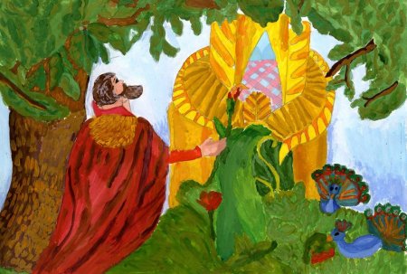 Аксаков Аленький цветочек рисунок