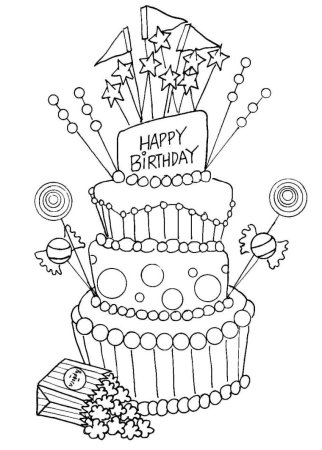 Рисунки для срисовки на день рождения