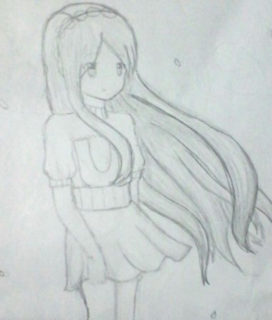 Рисунок на свободную тему легкий аниме