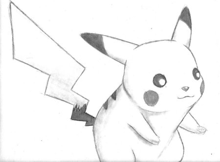 Пикачу рисунок карандашом