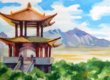Великая китайская стена нарисова
