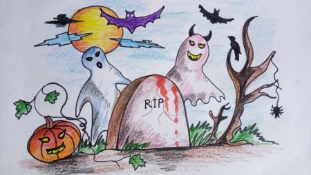 Рисунки на тему Хэллоуина