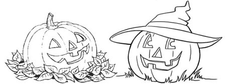 Картинки тыквы на Хэллоуин для срисовки