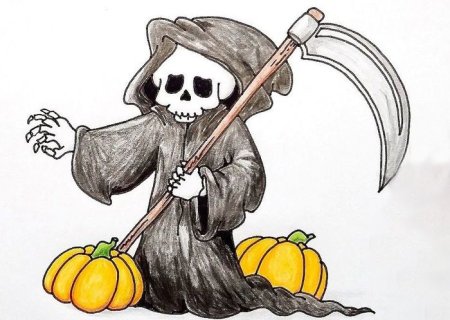 Рисунки на тему Хэллоуин для срисовки