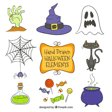 Тыква на Хэллоуин карандашом