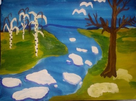 Весна рисунок