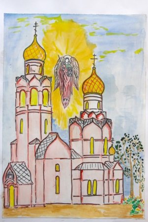 Воскресная школа "крещение Иисуса" фон