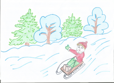 Рисование зимние каникулы