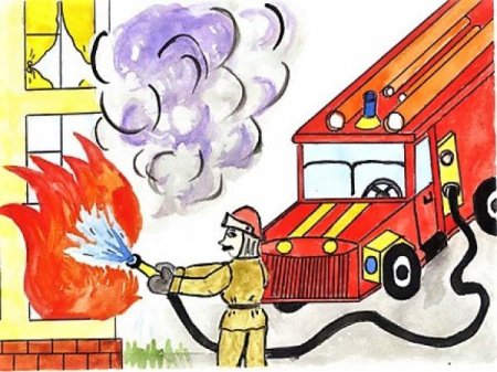 Рисунок на тему огонь