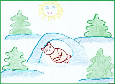 Зимний пейзаж 1 класс