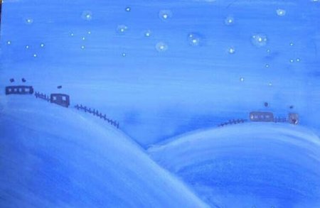 Зимний пейзаж легкий