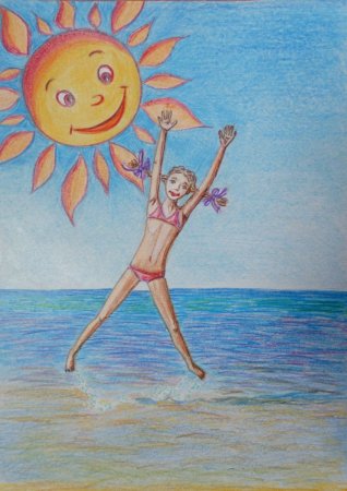 Рисование на тему Здравствуй лето