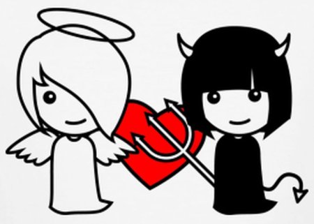 Добро и зло рисунок для детей