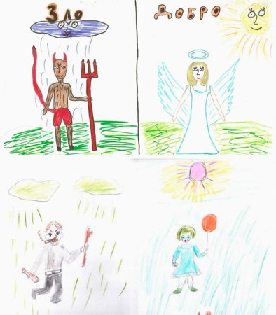 Добро и зло рисунок