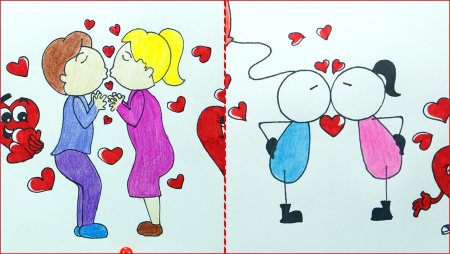 Рисунки на тему день влюбленных