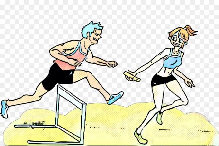 Легкая атлетика девушка вектор