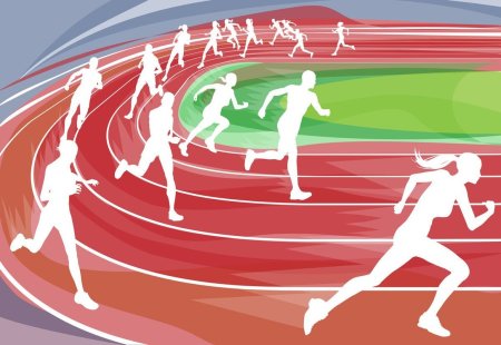 Легкоатлет рисунок