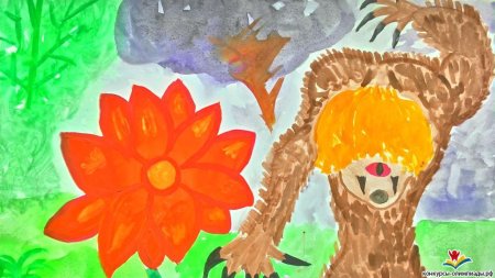 Рисунок к сказке Аленький цветочек