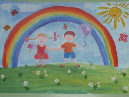 Рисунок на тему детство