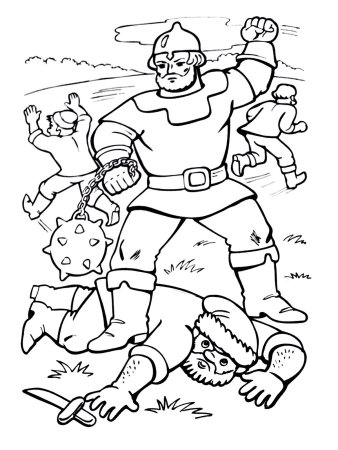 Рисунок к былине Илья Муромец