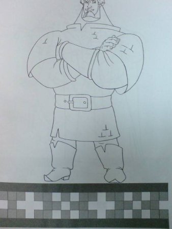 Илья Муромец и Соловей разбойник раскраска для детей