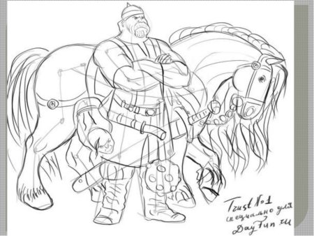 Разбойники в лесу раскраска