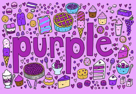 Фиолетовая тема в личном дневнике