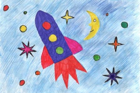 Космос раскраска для детей