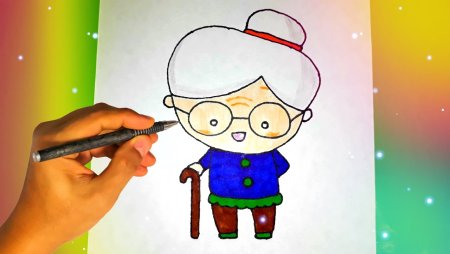 Нарисовать рисунок бабушке