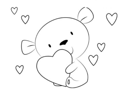 Рисунки простые и легкие сердечки
