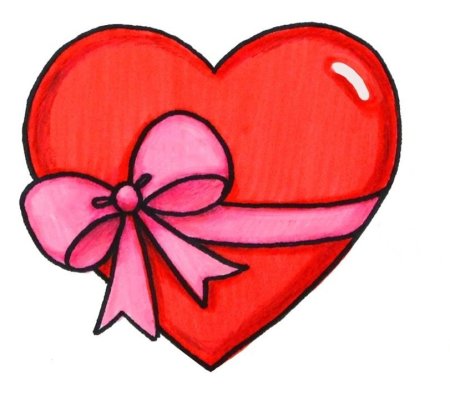 Валентинки карандашом