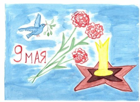 Рисунок ко Дню Победы для детей карандашом