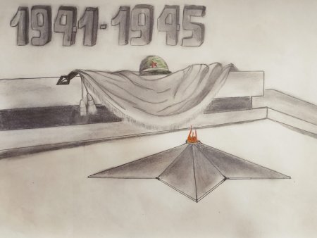 Детские рисунки к 9 мая