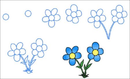 Рисование цветов для детей