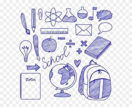 Школьные рисунки