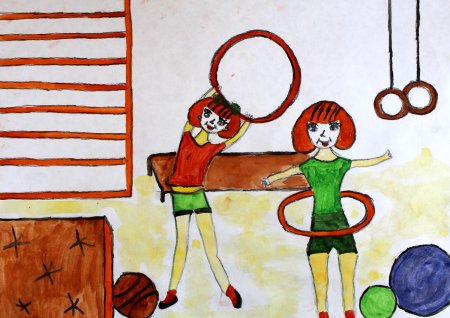 Рисунок на спортивную тему